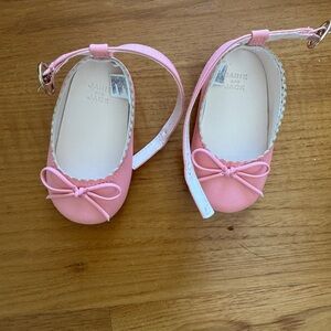 Janie and Jack Pink Bow Dress Shoes